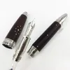 Luxury Pens Red or Black Wool Limited Edition Promotion Germany Brand Fountain pen Silver Clip Fine Carving Classic Ink For Writing