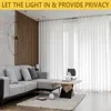 Curtain & Drapes White Curtains Light Filtering & For Living Room Privacy Pinch Pleat Lightweight Window Curtain1 PanelCurtain