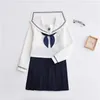 Kläder sätter skolkläder flickor sakura broderi anime cosplay kostymer sjöman kostymer koreanska japanska jk uniformersklädsel