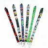 Handy-Riemen Charms Großhandel 20 Stück Cartoon-Lanyard-Umhängeband-Clip mit schwarzen Streifen für Autoschlüssel, Ausweis, Handy-Ausweishalter #32