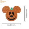 12st/Lot 12 Style Glitter Halloween Skull Bat Ghost Pumpkin Felt Pads for Kids Girl Handwork D 220822