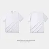 Var slitage | 2021 Sommarvatte Märke High Street Back Long Wash Short Sleeve Hem Split Angle T-shirt