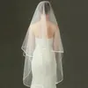 Headpieces V97 Wedding Veil Long Bridal Veils 2 Layer Ribbon Edge For Bride 3 Meters Accessories Veu De NoivaHeadpieces