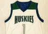 #1 Lamelo Ball Chino Hills Huskies High School Jersey Home White #2 Lonzo Ball Basketball Koszulki