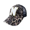 Vuxen kamouflage baseball cap kvinnor hästsvans leopard tryck sport hatt bomull 26 engelska bokstäver av hög kvalitet baseball hatt cap 500 st daf455