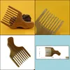 Escovas de cabelo Cuidado Ferramentas de estilo Produtos Bolso de barba Afro Pick de dentes largos secador