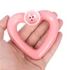 Pipa da fumo in ceramica rosa a forma di cuore Pipa per pipa ad acqua in vetro per tabacco secco all'ingrosso