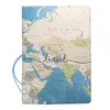 Porte-cartes Créatif Passeport Couverture Portefeuille Sac Hommes Femmes En Cuir Pu Lettre Id Adresse Titulaire Portable Embarquement Voyage AccessoiresCard Holde