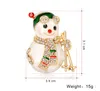 Pins Brooches Blucome Christmas Cute Cartoon Snowman Anime Versatile For Women Men Suit Scarf Hijiab GiftPins