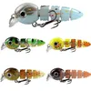 55mm 39g Multisection Hook Hard Baits Lures 8 Blood Slot Hooks 5 Colors Mixed Plastic Fishing Gear 5 Pieces lot WHB107653554