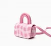 2022 Nieuwe crossbody tassen van hoogwaardige textuur mini handtassen van hoge kwaliteit roze schattige diagonale tas