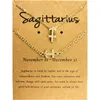 Zodiakhalsbandsarmband Set Zodiac Necklace