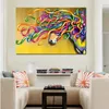 Caballos Arte Pintura abstracta lienzo majestuoso pinturas de animales coloridas pintadas a mano para el baño Decoración de pared de la cocina Gift231z