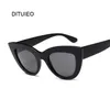 Cat Eye Fashion Sunglasse Vintage Luksusowe czarne okulary przeciwsłoneczne dla żeńskich okularów UV400 220629