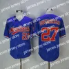 Новые мужчины Montreal Expos Jersey Baseball 12 Том Брэди 27 Владимир Герреро 34 Брайчехарпер Педро Мартинес Доусон Рейсон Картер Красный Синий Ретро Хоф