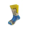 Мужские носки Quality Mens Anime Cartoon Happy Funny Sock осень зима теплые повседневные длинные глинисты