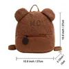 Zaino stile borsapersonalizzata ricamo bambino leggero peluche orso borsa prescolare bambino nome personalizzatozaino per ragazzo ragazza ladie 220723