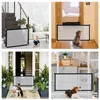 Barrière pour animaux de compagnie clôtures Portable pliant respirant maille chien porte animaux séparation garde isolé chiens bébé clôture de sécurité YF0025