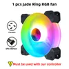 Fans & Coolings Coolmoon 12V Case Fan PC Cooling RGB 6PIN Led 12cm 14cm Mute Computer Heatsink Dissipation Color Sync Game Accessories