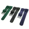 Bandes de montre 18mm 20mm 22mm Sangle de plongée Hommes Sport Silicone Bracelet étanche Bracelet Ceinture Accessoires pour SKX007 avec logo Hele22