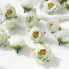 Ghirlande di fiori decorativi 100 pezzi Decorazione di nozze artificiale Copricapo di Natale Fiore da polso Fai da te Casa Scrapbooking Accessori da sposa