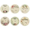 Lot de 6 cartes souvenirs en bois pour bébé - Artisanat rond - 15 cm - Accessoires de photographie pour nouveau-né - Impression colorée - Cadeau pour bébé - Annonce de grossesse - Naissance - Lot de 6