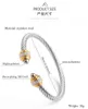 Designer Dy Luxury Top Quality 2024 Bracelets Men Bracelet Femme Femmes Twisted Pearl-Fashion Twiswing Polyday