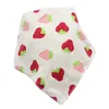 Baby Saliva Towel Bibs & Burp Cloths Triangle Towels Baby Double Snap Button Newborn Bib Scarf