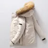 Modeheren Witte Duck Down Jackets voor koppels Zipper Hooded Parkas Outerwear Winter Dikke Casual Luxury Brand Puffer Coats