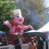 3m/4m/5mH Custom Made Inflatable Pink Pig Chef Air Blown Animal For Restaurant Advertising Exhibition