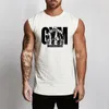 Gym Tank Top Mens Fitness Clothing Compression Vest Cotton Bodybuilding Stringer Tankop Muscle Singlet Workout Sleeveless Shirt 220601