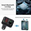 Chargeurs Transmetteur FM Bluetooth 5.0 pour voiture Adaptateur radio Bluetooth sans fil Lecteur de musique