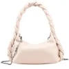 Evening Bags Ladies Candy Color Chain Shoulder Bag High Quality Net Celebrity Messenger Fashion Handbag Braided Underarm BagEvening