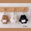 Keychains Trendy Plush Door Car Key Animal For Men Women Keyring Korean Style Söt nyckelringbjörn med maskpåse hängsmycken gåvor