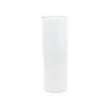 UV -kleur veranderende tumbler 20oz sublimatie tumbler zonlicht sensing roestvrij staal rechte mokken met deksel en rietjes 0517