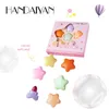 6 Color Star Mini Läppstift Set för flickor Bärbar Långvarig Lätt att bära Dam Makeup Handaiyan Läppstift Kit