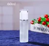 NEW Glass bottles 30ml 40ml 50ml 60ml 80ml 100ml Frosted Glass Bottle Lotion Spray Pump Cosmetics Sample Storage Containers Jars Pot