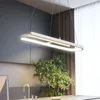 Подвесные лампы Современные светодиодные светильники с удаленным для спальни гостиная столовая коридор Железный алюминиевый крытый освещение AC 90-260VPendend