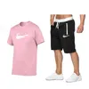 2022 survêtement décontracté hommes T-Shirt + Shorts ensemble vêtements de sport d'été Jogging pantalon T-Shirt Streetwear