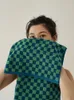 Handduk Retro Checkerboard Plaid Bath Set Cotton Skin-Friendly Face Handdukar mjuka för Home El Suppliestoweltowel