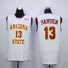 XFLSP 13 James Harden Arizona State Redback الرجعية كلية كرة السلة جيرسي مخيط أعلى جودة التطريز