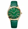 Women's watch OMG malachite 36mm Roman Numerals quartz movement Fashionable and noble watch