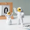 3PC Figury akcji i księżycowa żywica astronautów Statua Pokój Office Dekoracja pulpitu Prezentuje prezent dla chłopca 220727