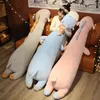 PC CM Soft relleno oveja de peluche Hippo Toys Plush Animal Almohada larga para niños Regalos de cumpleaños para bebés J220704