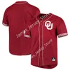 NCAA Oklahoma OU Stitched College Baseball Jersey 1 Diego Muniz 8 Jace Bohrofen 7 Kendall Pettis 40 Breydon Daniel 14 Justin Mitchell 13 Logan Kohler 6 Connor Beichler