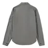 3 färger Taktiska skjortor för män Fashion Company Black Khaki Grey Goggle dragkedja Öppen Stitch Spring Summer Autumn Shirt Size M2XL1424287