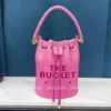 2022 The Bucket Bags designer bags luxury crossbody tote bag Woman handbag PU Leather Small Shoulder Purse Fashion Pochette String Top Quality