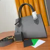 PRA Bag Designer متوسطة Saffiano Leather Bag Women أحادي اللون حقائب اليد الفاخرة محفظة مرتين الجودة TOPSES LADY LADEBAG حجم 25 سم