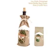 New Christmas Wine Bottle Capa Decoração de Feliz Natal para Casa Ornato de Natal Presente de Natal Feliz Ano Novo 2022 DHL Fast Thread B0520A030