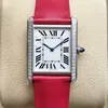 orologio da donna di lusso Lady Quartz 32mm New Fashion Dress Watches Cassa quadrata Cinturino in pelle Relogio Feminino Orologi con diamanti leggeri